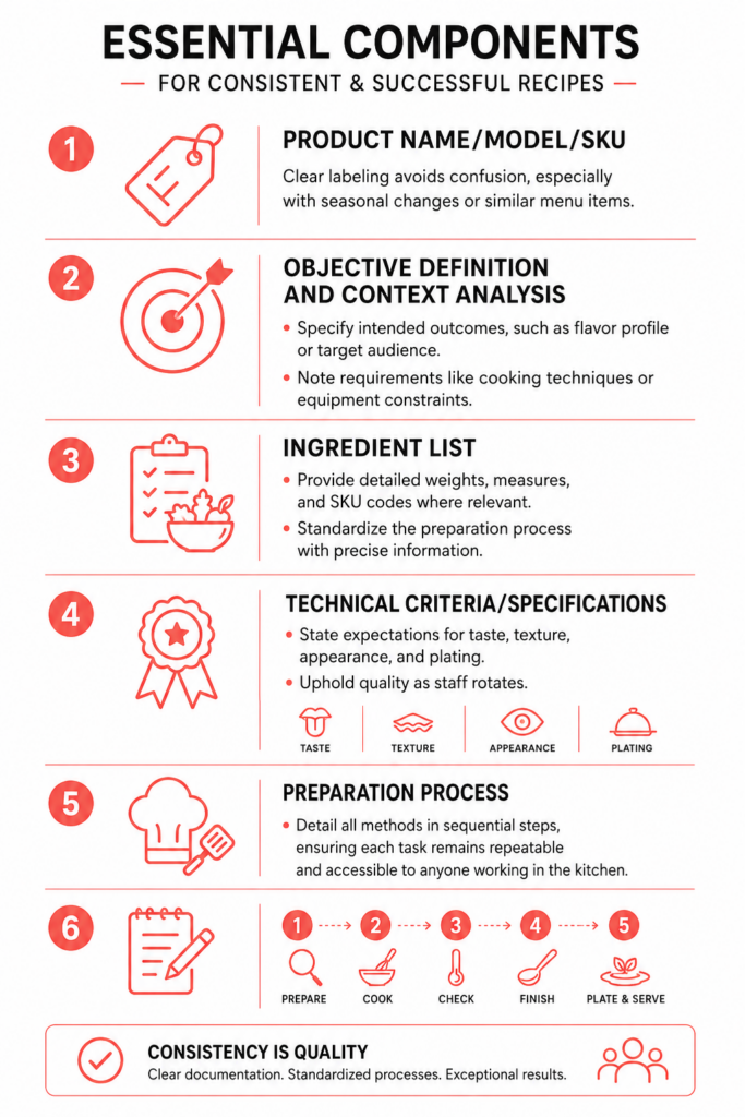 infography for the perfect recipe