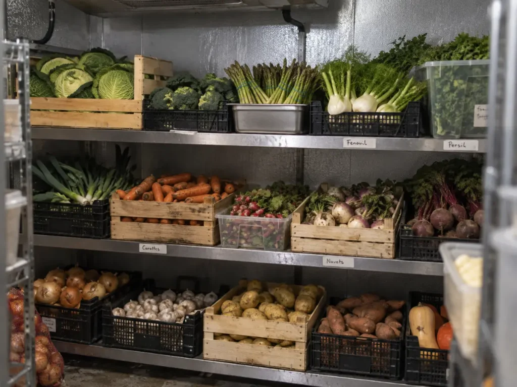 vegetables stock to carry in a restaurant