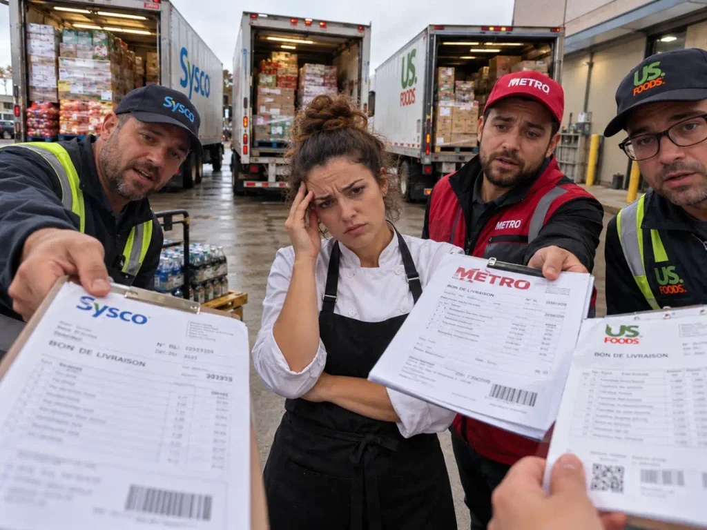 Lidar com muitos fornecedores para um restaurante pode ser demorado
